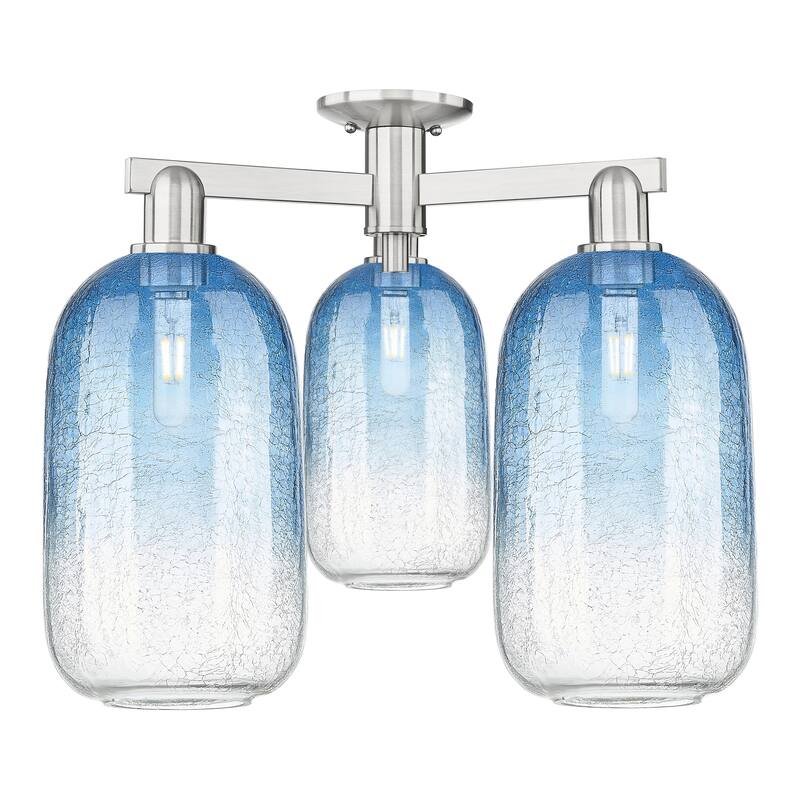 Innovations Lighting Downtown Urban - Brookhaven Cloche - 3 Light 25" Semi-Flush Mount