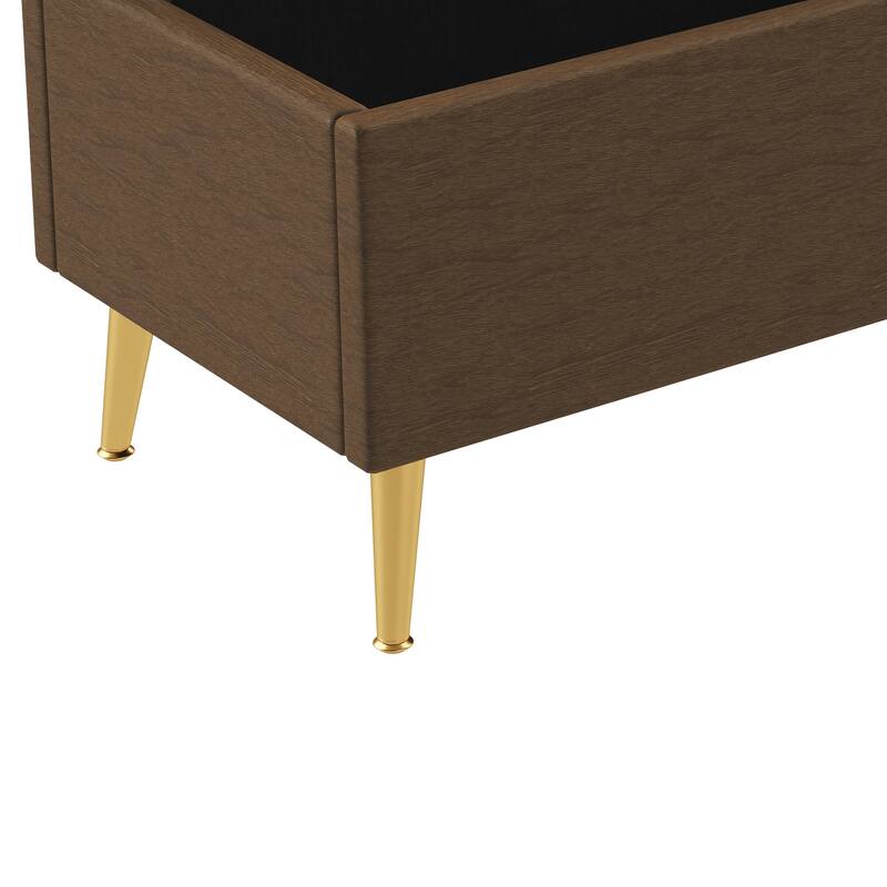 GDFStudio - Tufted 44.7" Boucle Upholstered Storage Ottoman Bench