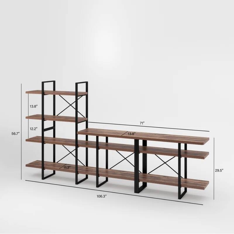 Lotus Entertainment Center for TVs up to 71" - 106.3*13.8*56.7 inches