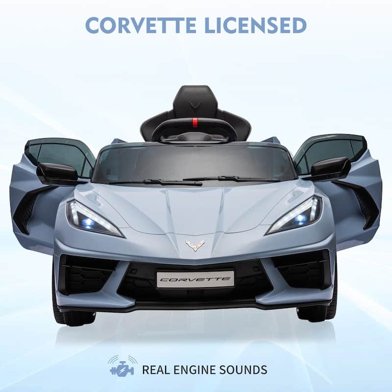 12V Kids Ride on Car Licensed Corvette Battery Powered Car Toddles Electric Sports Car Toy with Remote Control