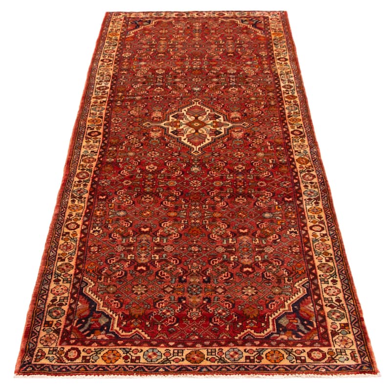 ECARPETGALLERY Hand-knotted Andelz Copper Wool Rug - 4'0 x 10'7