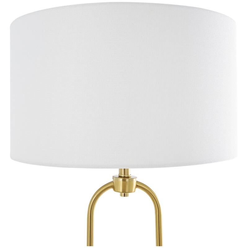 Metal Paper Clip Floor Lamp - Gold - Roche River Decor