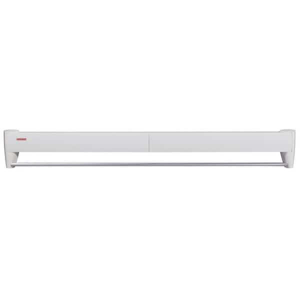 slide 7 of 7, Leifheit Telegant Protect Plus Wall Mount Clothesline Drying Rack White
