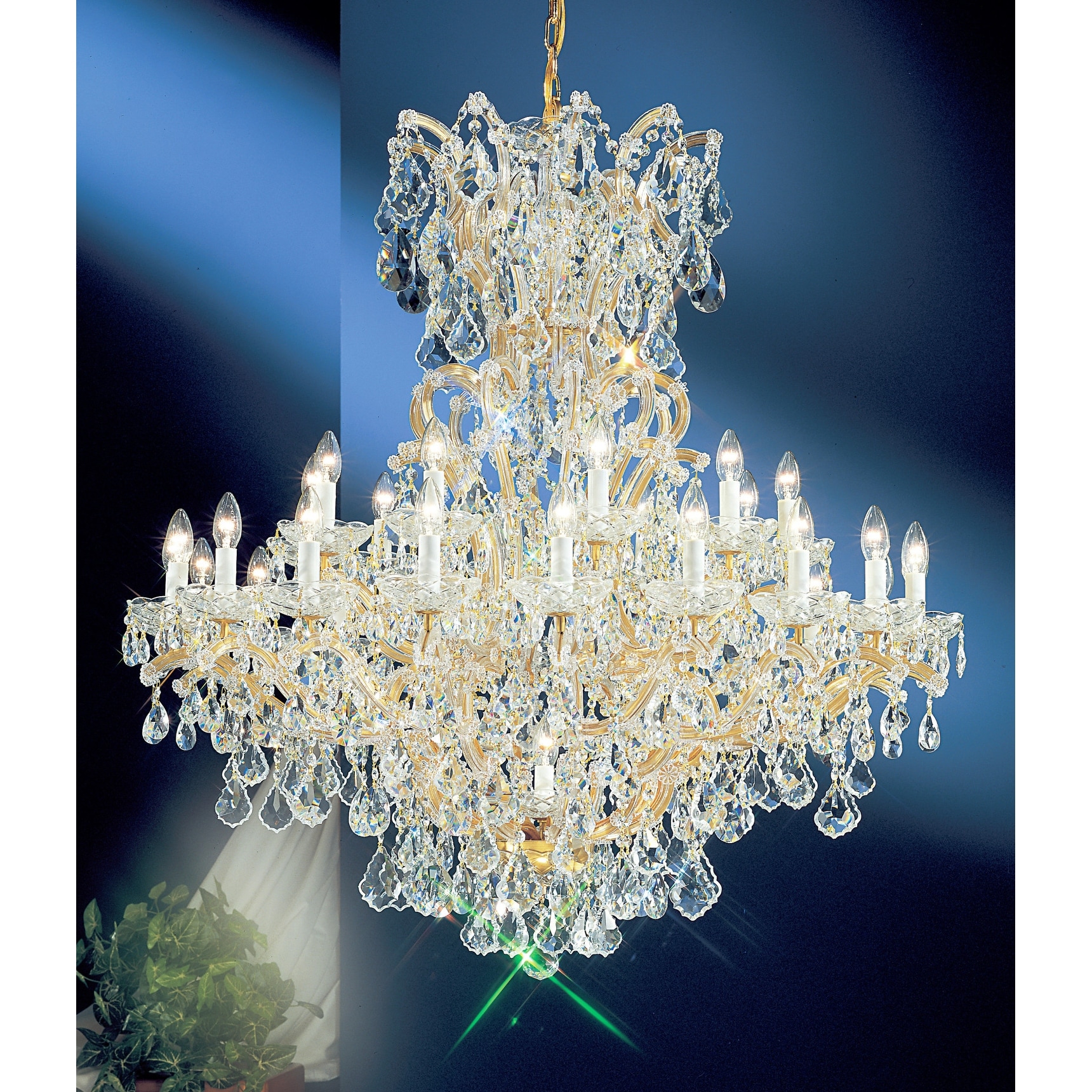 Classic Lighting 8163-OWG  47" Crystal Traditional Chandelier from the Maria Thersea Collection (Swarovski Strass) - Chandeliers For Bedrooms by Overstock.com