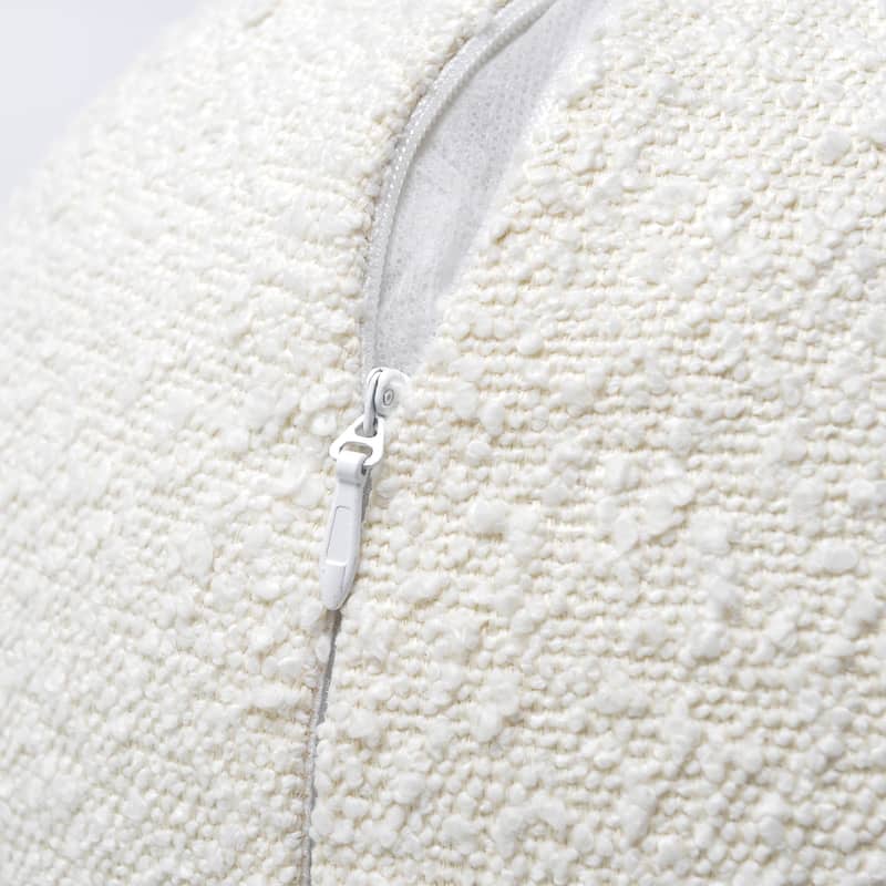 KINWELL Sherpa Boucle Detachable Sphere Decorative Throw Pillow