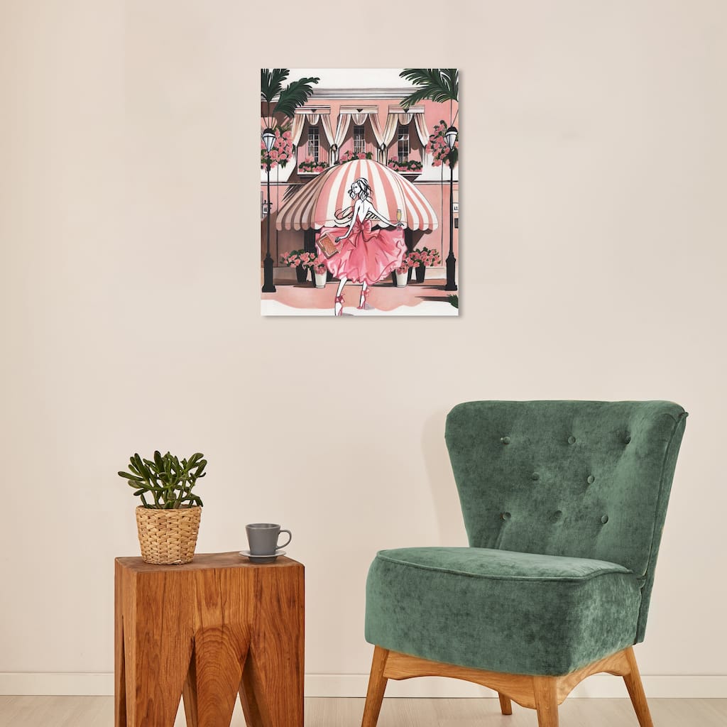Wynwood Studio Fashion and Glam Total pink look Pink and Light Pink Glam Wall Art Canvas Print