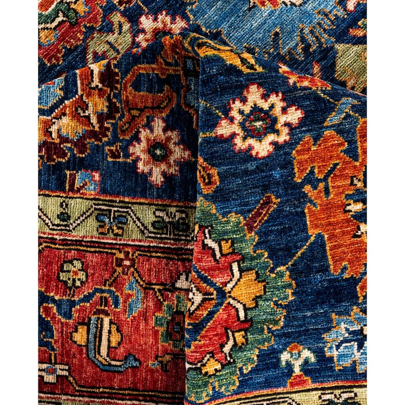 Serapi One-of-a-Kind Hand-Knotted Area Rug - Blue - 8' 1" x 10' 3"