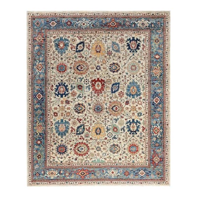 Serapi One-of-a-Kind Hand-Knotted Area Rug - Light Gray, 8' 3" x 9' 10" - 8' 3" x 9' 10"