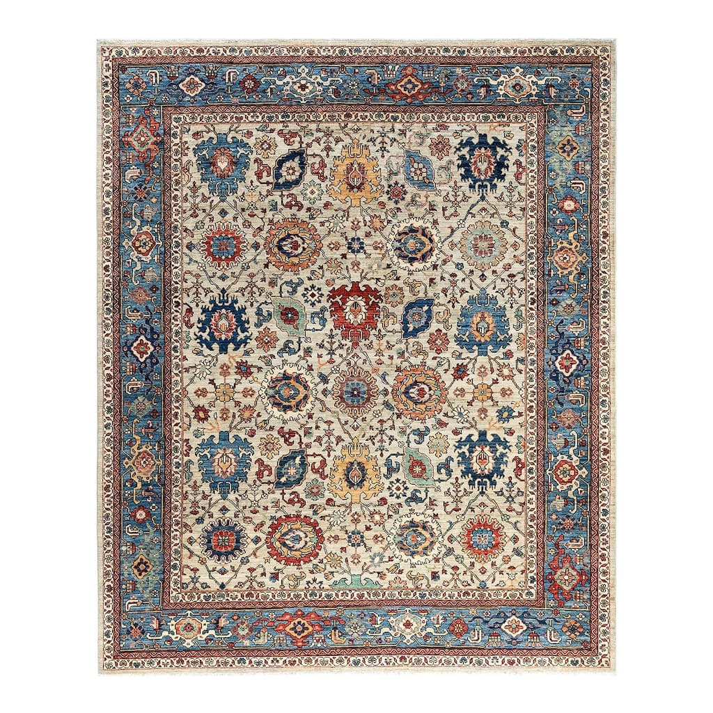 Serapi One-of-a-Kind Hand-Knotted Area Rug - Light Gray, 8' 3" x 9' 10" - 8' 3" x 9' 10"