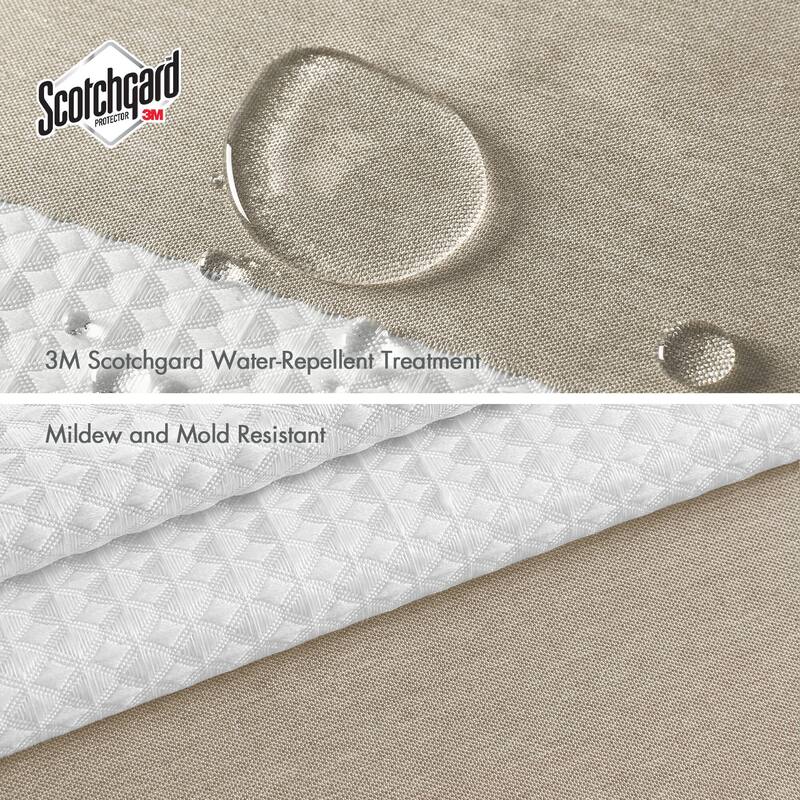 Madison Park Spa Waffle Shower Curtain with 3M Treatment