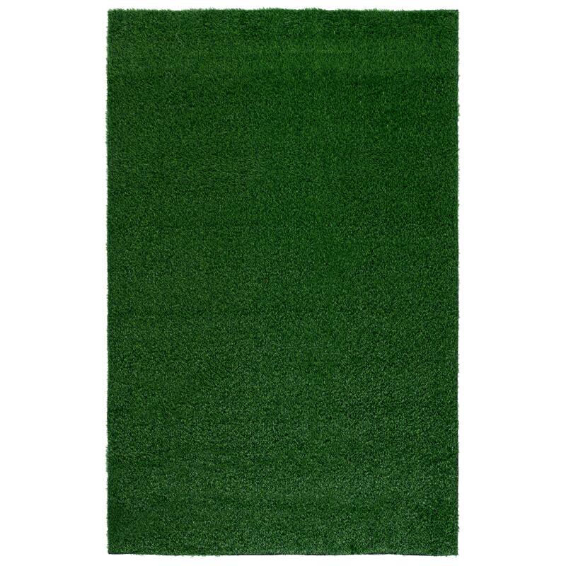SAFAVIEH Vista Handan Washable Indoor/Outdoor Rug - Weather Resistant & Easy Cleaning - 5' x 8' - Green/Light Green