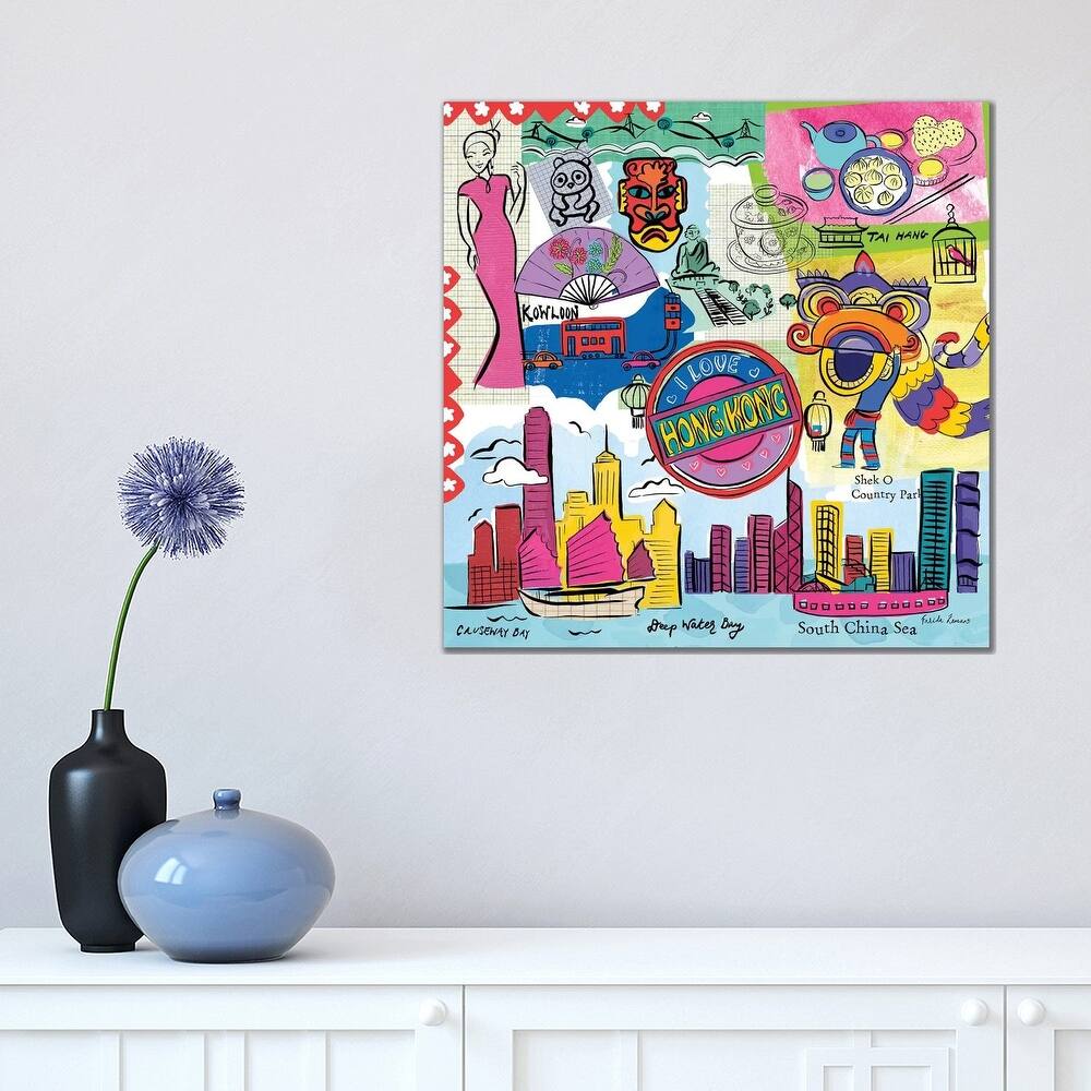 iCanvas "Global Travel XIV" by Farida Zaman Canvas Print