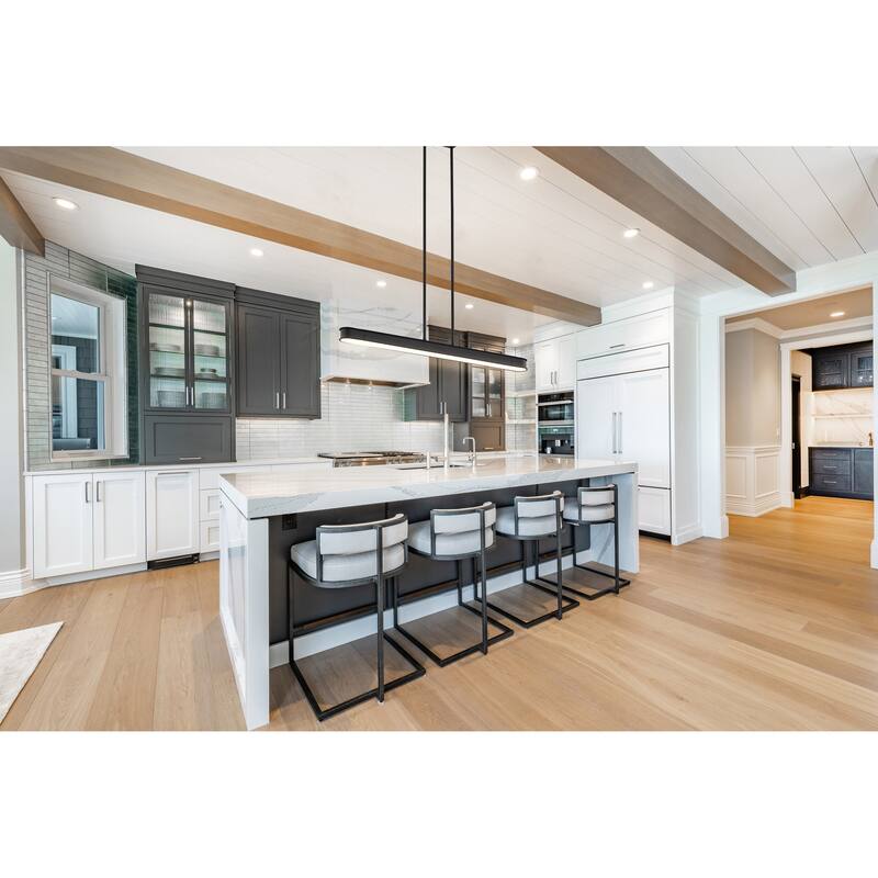 Longford 36 Inch LED Island Pendant Textured Black Acrylic Lens - Textured Black