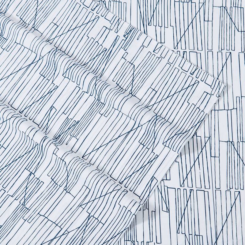 City Scene Cotton Percale Printed Sheet Sets