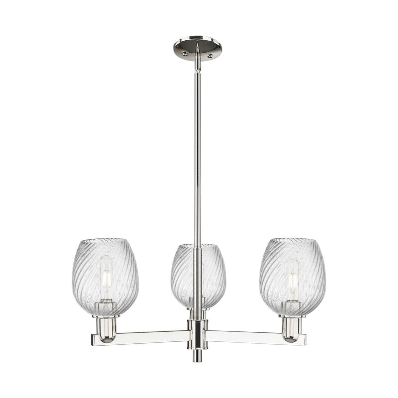 Innovations Lighting Endless Possibilities Arcadia - Salina - 3 Light 28" Stem Hung Chandelier - Polished Nickel