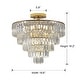 Contemporary 5-Tier Round Luxury Crystal Large Chandeliers - Bed Bath ...