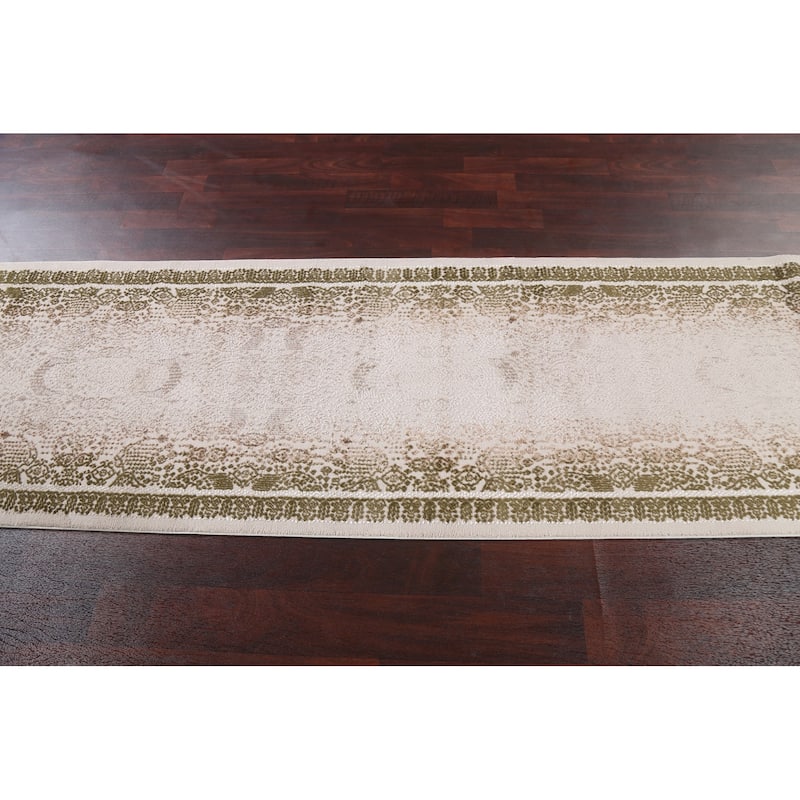 Turkish Geometric Damask Transitional Oriental Rug Home Decor Carpet