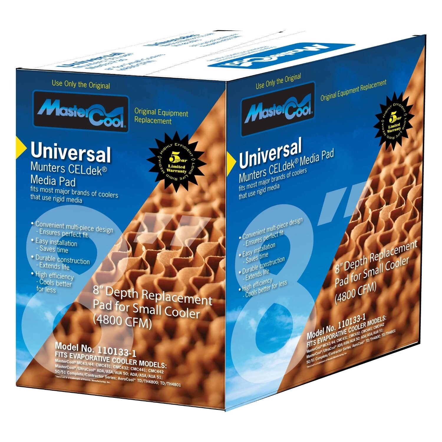 rigid media evaporative cooler