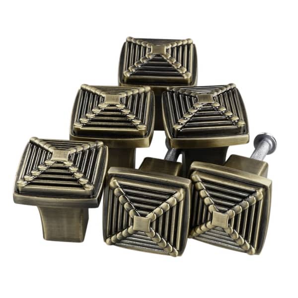 Shop 6 X Vintage Oil Rubbed Bronze Cabinet Pull Drawer Handle Knob Kitchen Hardware Overstock 22707734