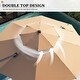 preview thumbnail 36 of 36, VredHom 11.5 Ft Outdoor Double Top Cantilever Umbrella with Cross Stand