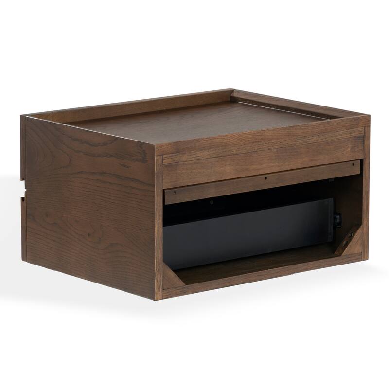 SAFAVIEH Couture Dontay 2-Drawer Ribbed Floating Nightstand