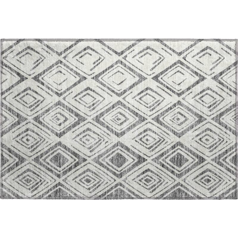 Premium Washable Super Soft Modern Diamond Mayfield Rug