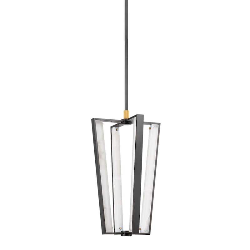 Hudson Valley Lighting 4054 Edgemere 16" Wide LED Pendant - Aged Brass / Distressed Bronze