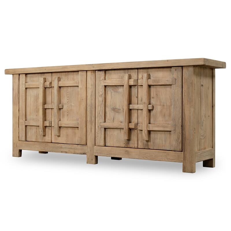 91" Amalfi Patrician Sideboard, Weathered Natural
