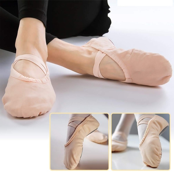 girls pink ballet slippers