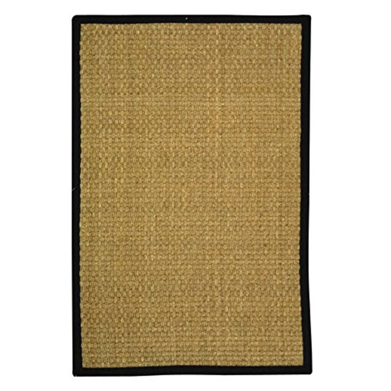 Area Rug - Durable Jute Sisal Floor Covering - Natural Fiber Rug for Living Room Bedroom - 144 x 108