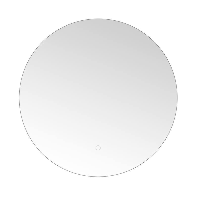 Round LED Bathroom Mirror 24 Inch Modern Wall Mounted Mirror with Three LED Lights Circle Mirror for Bathroom Vanity,Washroom