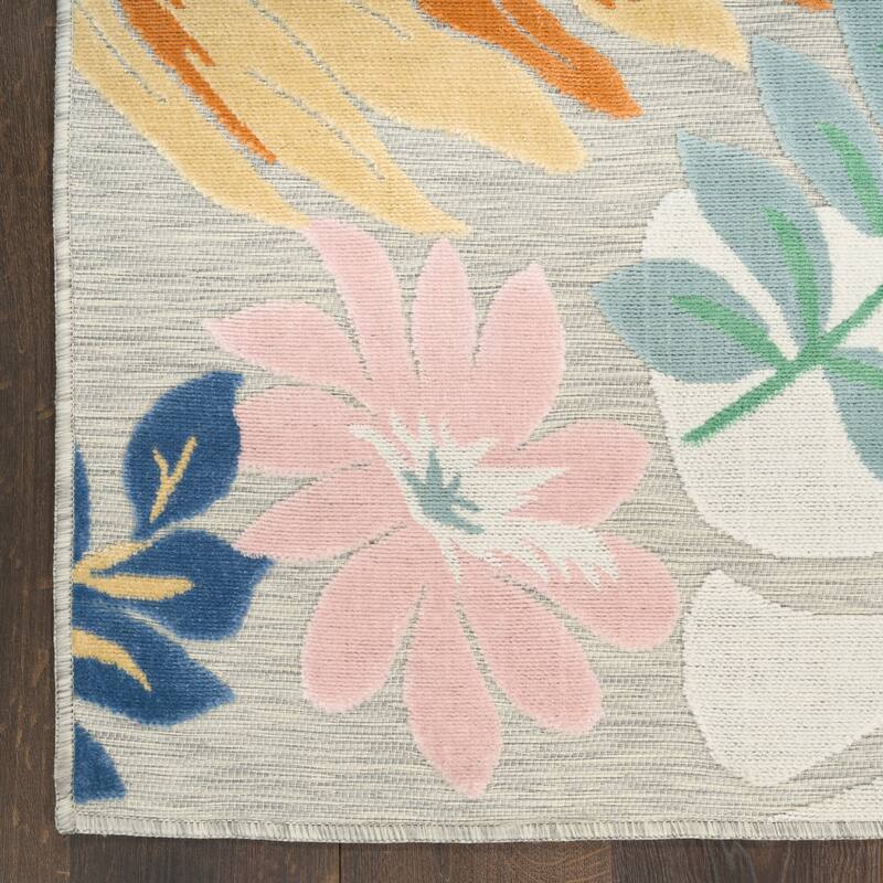 Nourison Suncoast Indoor/Outdoor Tropical Floral Area Rug