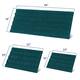 Subrtex Non-slip Bathroom Rug Chenille Soft Striped Plush Bath Mat