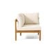 preview thumbnail 10 of 13, Brooklyn Outdoor Acacia Wood 5 Seater Sectional Sofa Chat Set with Cushions by Christopher Knight Home