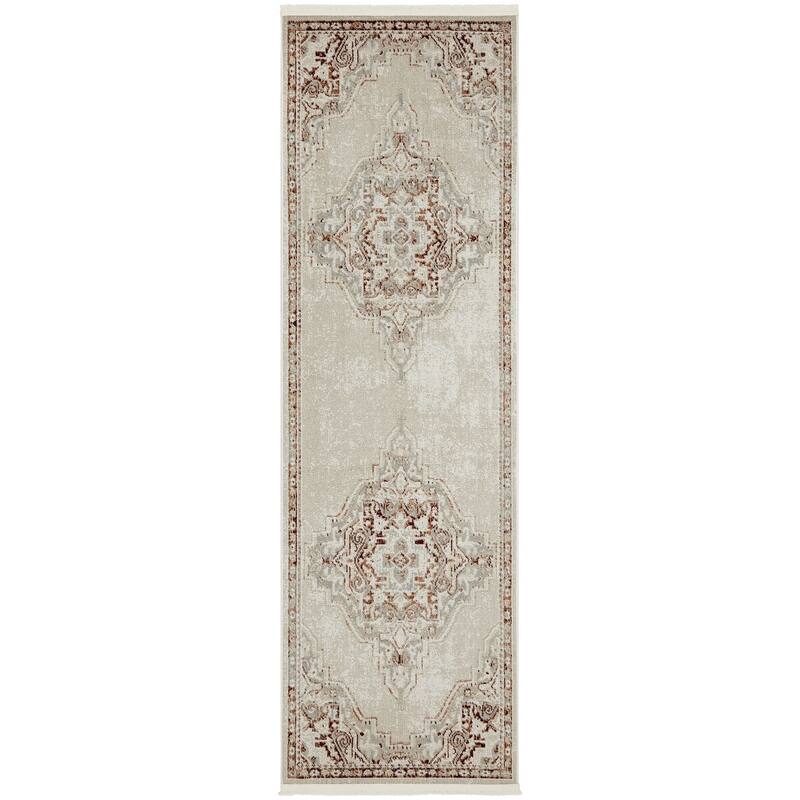 Nourison Geneva Traditional Bordered Area Rug.