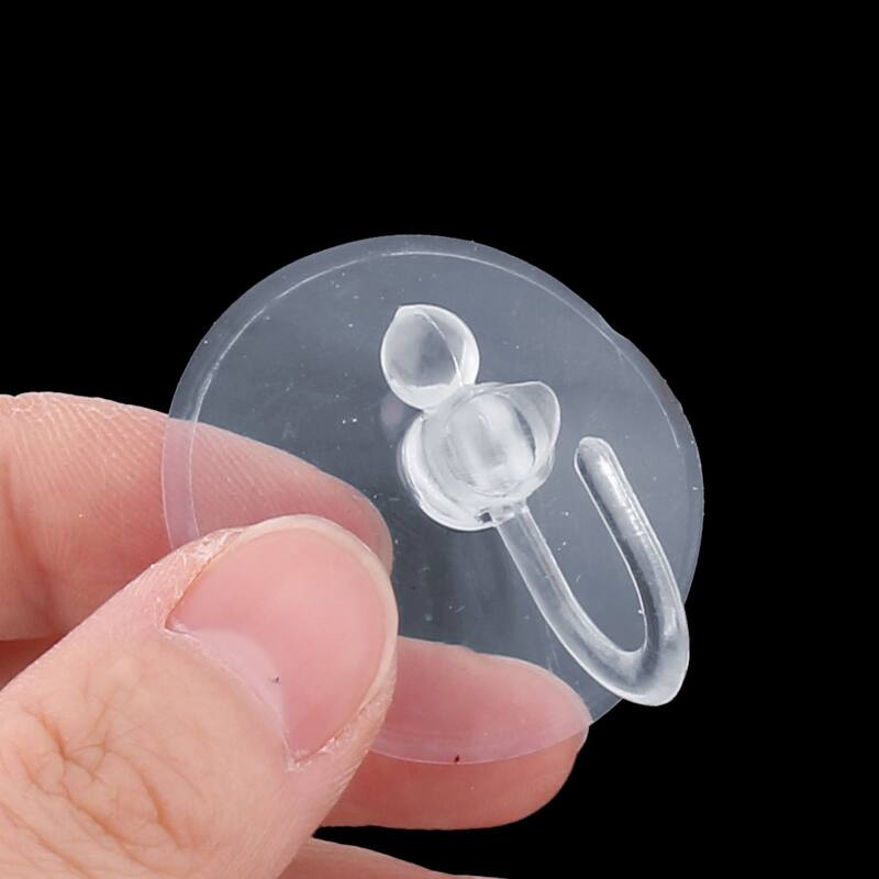 Kitchen Rubber Window Hanging Suction Cup Hook Hanger 2.5cm Dia 40 Pcs - Clear
