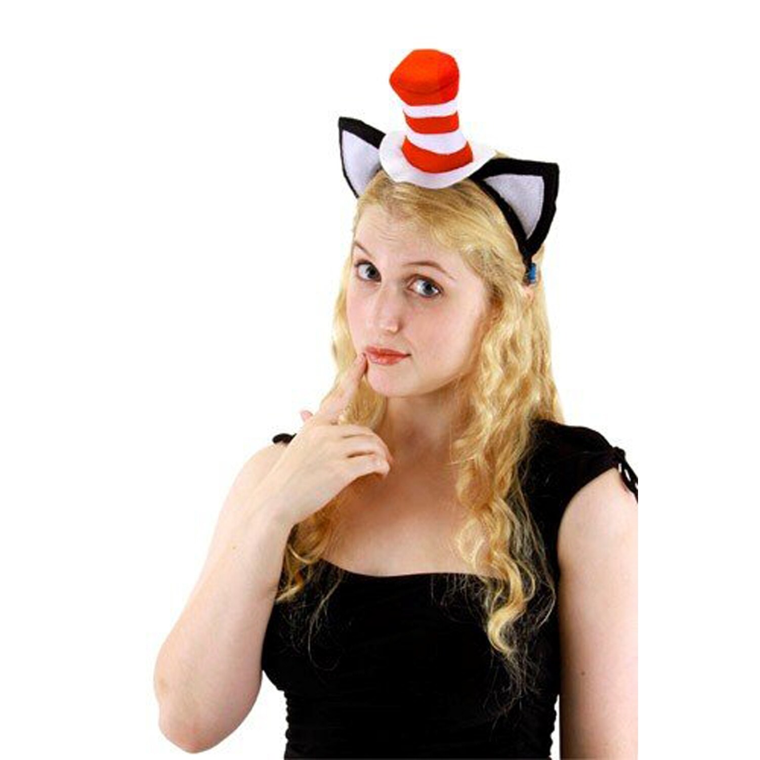 Shop Dr Seuss Cat In The Hat Adult Costume Headband Overstock 13675310
