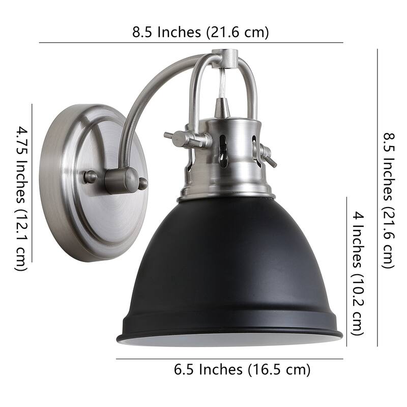 SAFAVIEH Lighting Lawson LED Bathroom Sconce - 6.5"x8.5"x8.5"