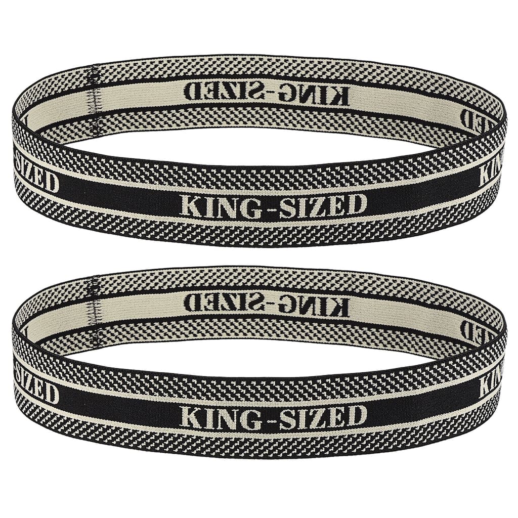 Bed Sheet Organizer Bands 325x40mm Storage Bands, Brown, KING - Brown