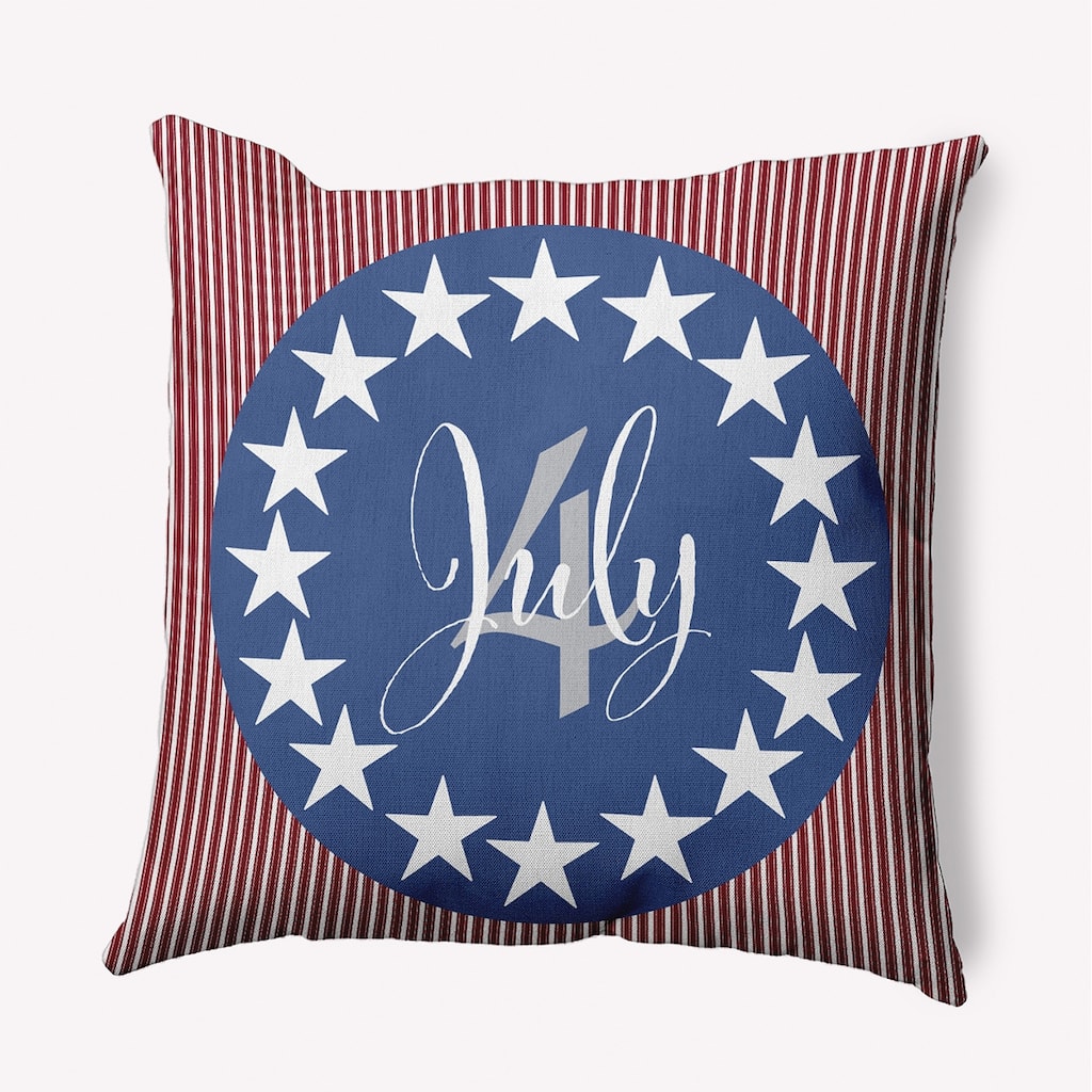 July Four Decorative Throw Pillow