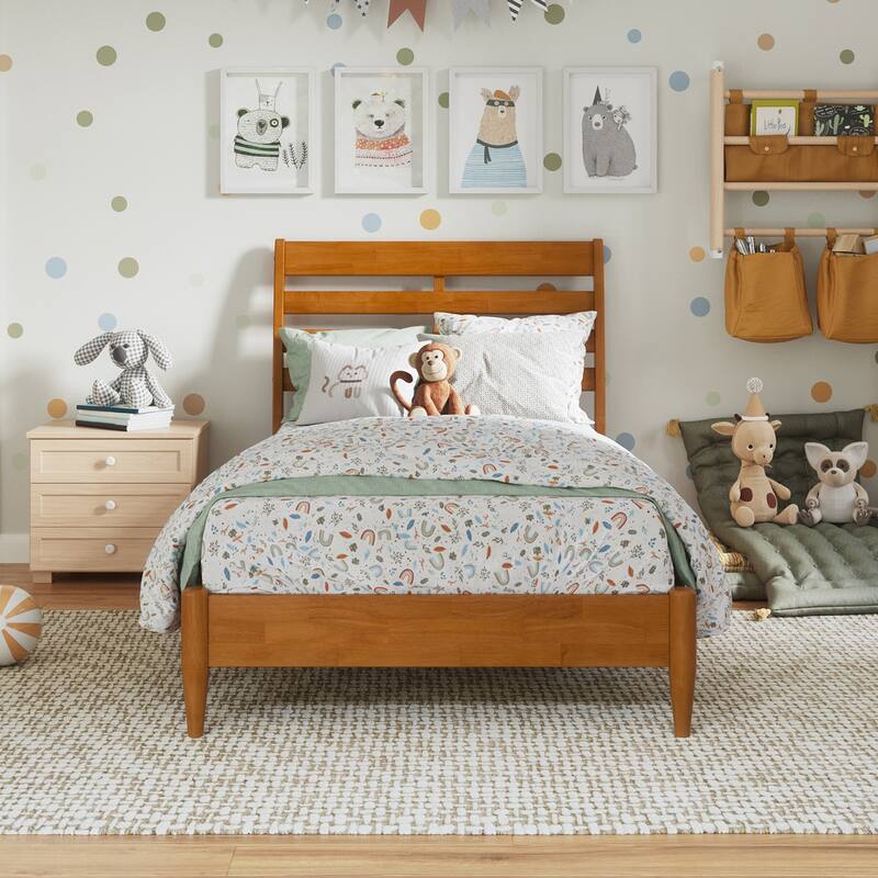 Savannah Solid Wood Low Profile Platform Bed