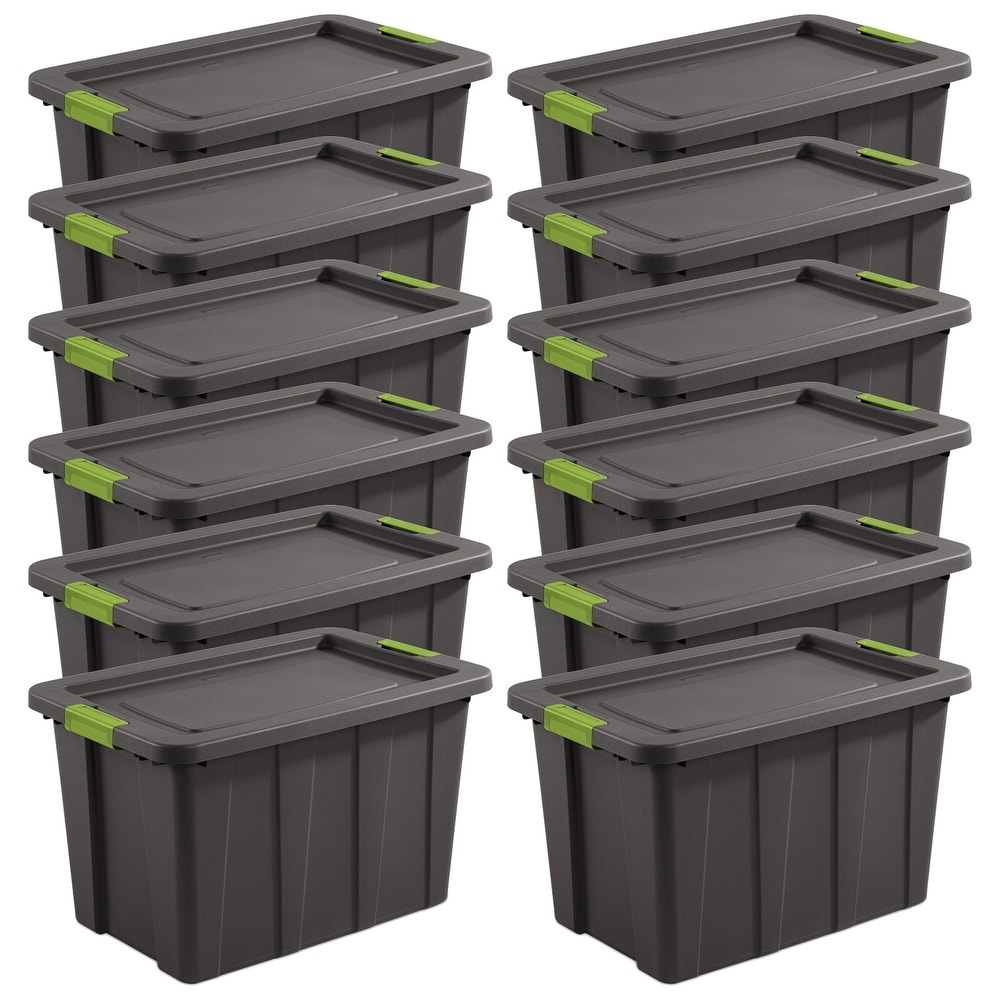https://ak1.ostkcdn.com/images/products/is/images/direct/39e3245bc5f9237547a5b47ac0494ba62ee4a148/Sterilite-Tuff1-Latching-30-Gallon-Storage-Tote-Container-with-Lid-%2812-Pack%29.jpg