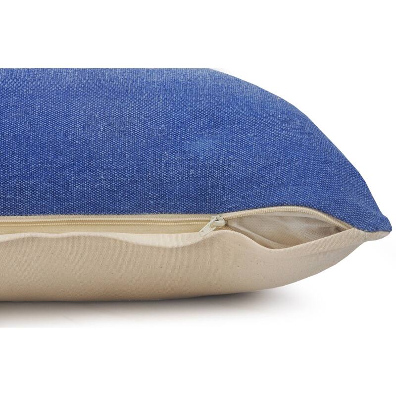 20" Classic Blue Solid Square Throw Pillow