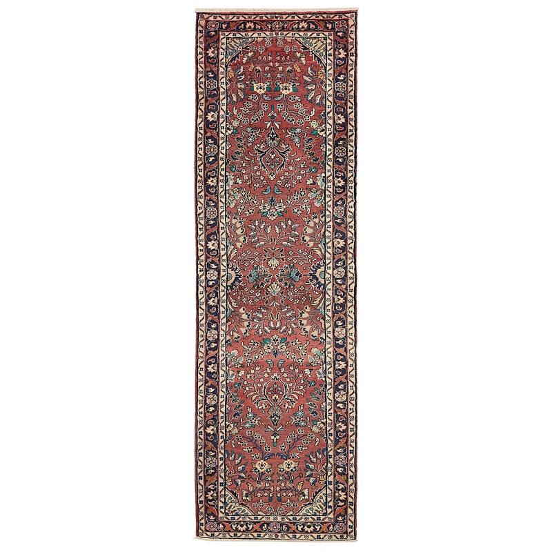 ECARPETGALLERY Hand-knotted Anadol Dark Copper Wool Rug - 2'8 x 9'0