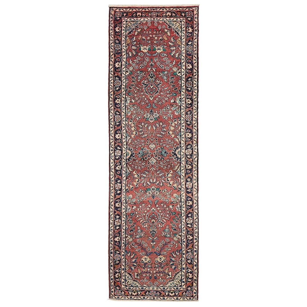 ECARPETGALLERY Hand-knotted Anadol Dark Copper Wool Rug - 2'8 x 9'0