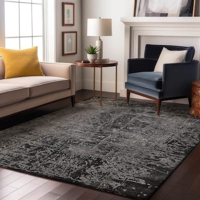Premium Washable Super Soft Solid Abstract Mayfield Rug