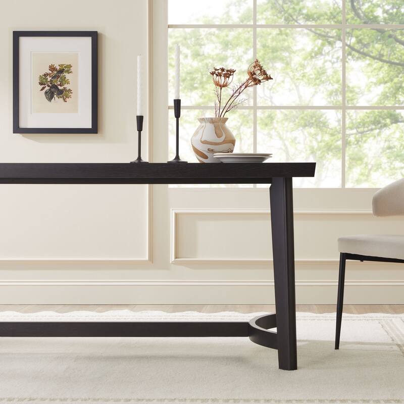 Middlebrook Rustic Solid Oak Wood 70-inch Rectangle Dining Table