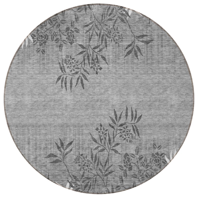 HomeRoots Floral Transitional Rectangle Outdoor Rug