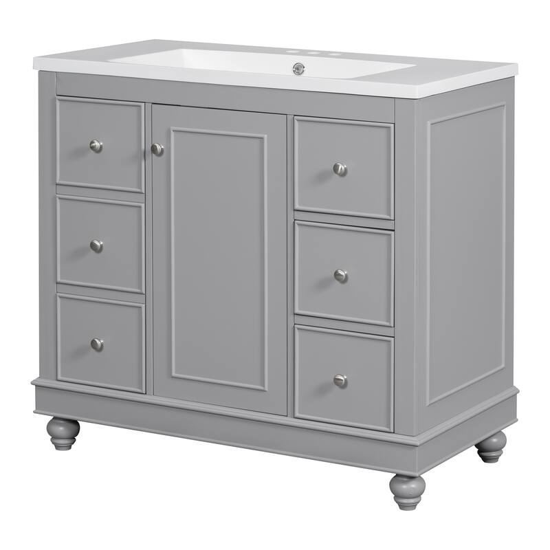 36" Gray Bathroom vanity