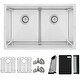 preview thumbnail 2 of 42, Dual-Mount Stainless Steel Workstation Kitchen Sink built in Accessories